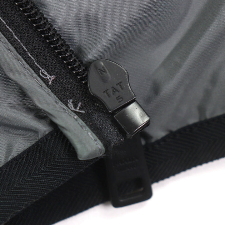 美品▼PRADA プラダ SJC547 スタンドカラー 切替デザイン ZIP トラックジャケット ブルゾン ナイロンジャケット グレー XL 正規品 メンズ