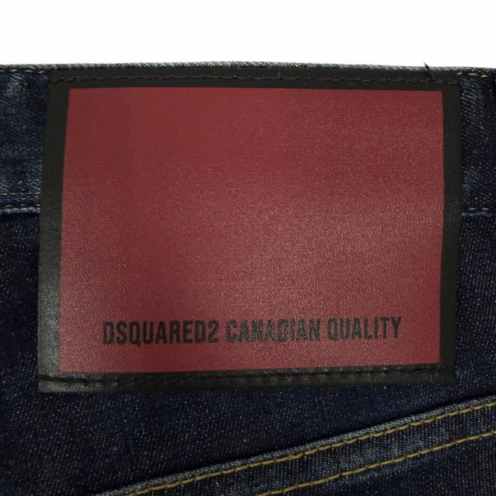 【ドンドン見直し】美品□DSQUARED2 ディースクエアード 23AW S74LB1337 Super Twinky Jean ダメージ加工 デニムパンツ ブルー 42 正規品