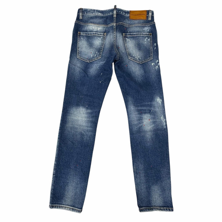 【ドンドン見直し】美品□DSQUARED2 ディースクエアード 24SS S74LB1456 Skater Jean ダメージ加工 デニムパンツ 44 イタリア製 正規品