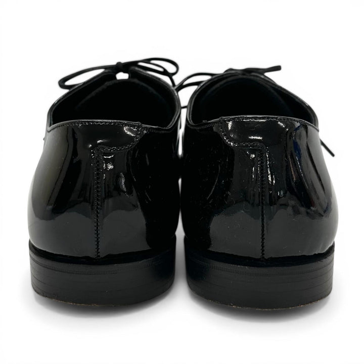 美品▲CROCKETT&amp;JONES クロケットアンドジョーンズ CHEAM パテントレザー 341ラスト レザーシューズ 8 イングランド製 箱・保存袋付き