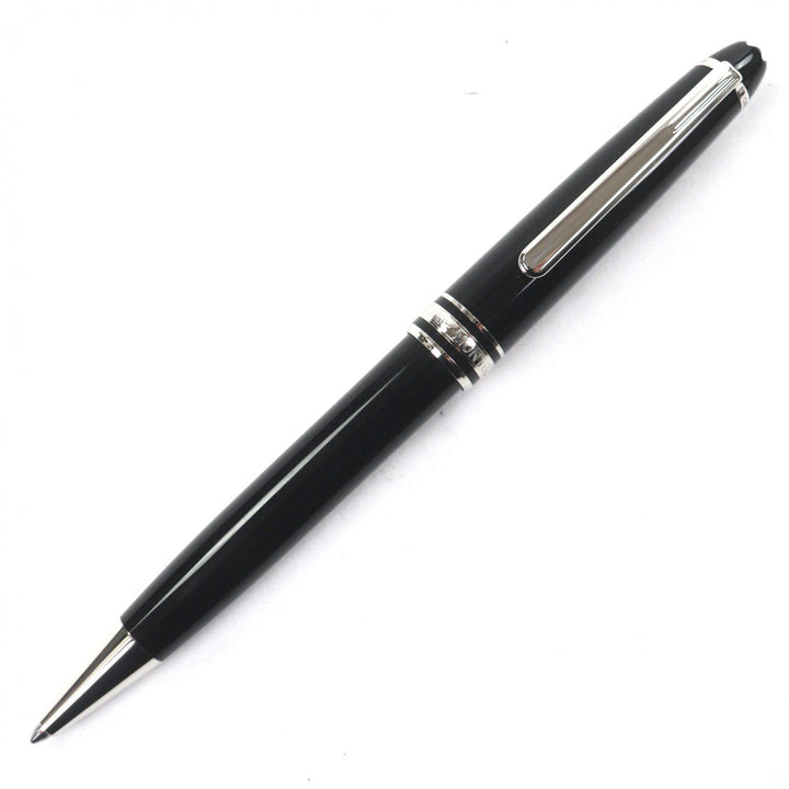 極美品▼MONTBLANC モンブラン マイスターシュテュック Pix ホワイトスター ツイスト式 ボールペン ブラック シルバー ドイツ製 筆記◎