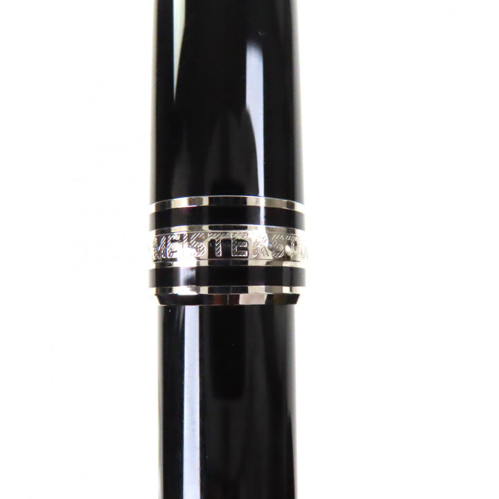 極美品▼MONTBLANC モンブラン マイスターシュテュック Pix ホワイトスター ツイスト式 ボールペン ブラック シルバー ドイツ製 筆記◎