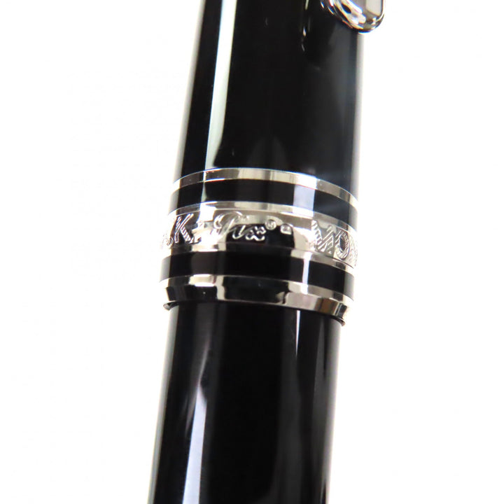 極美品▼MONTBLANC モンブラン マイスターシュテュック Pix ホワイトスター ツイスト式 ボールペン ブラック シルバー ドイツ製 筆記◎