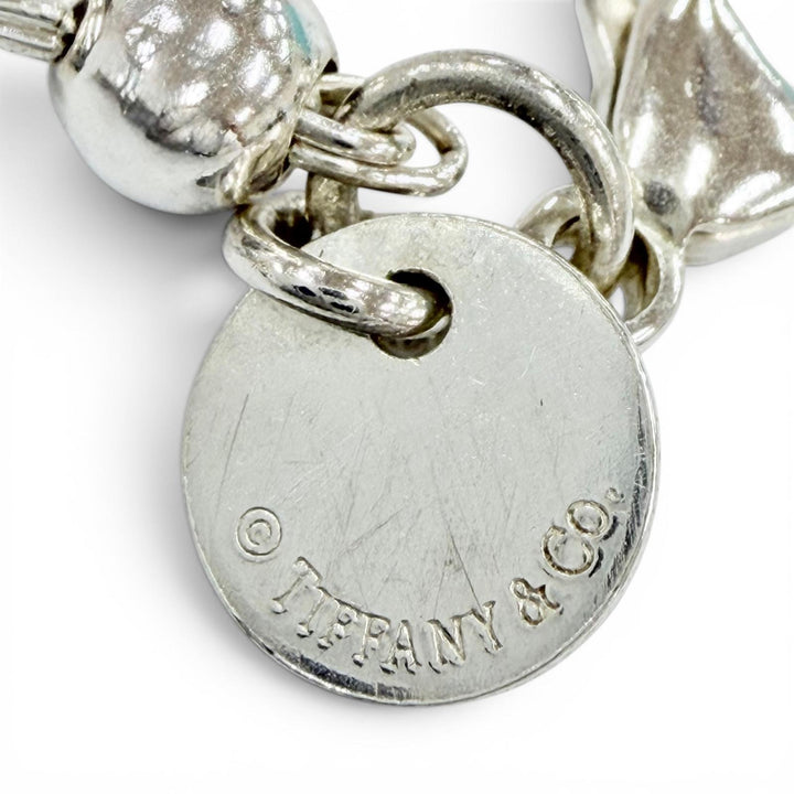 極美品◇TIFFANY&amp;Co. ティファニー リターントゥティファニー ミニハートタグ ビーズ AG925 手首周り約16cm ブレスレット 重量5.2g