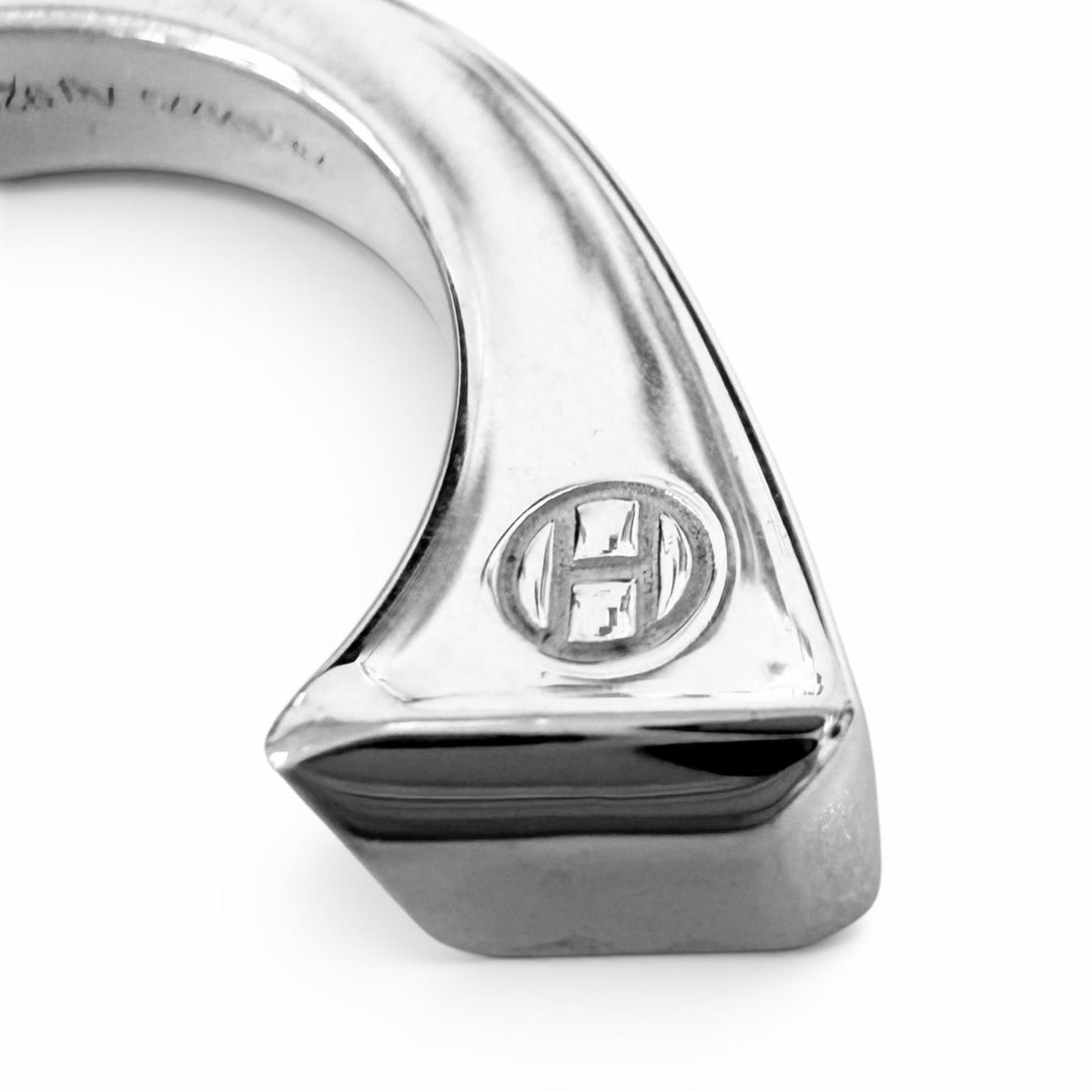 極美品□HERMES エルメス クルー ド フォルジュ AG925 リング 指輪 アクセサリー シルバー 52 (JP12号相当) フランス製 重量11.7g メンズ