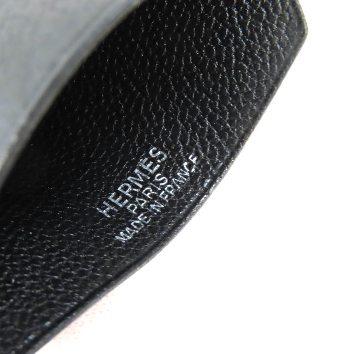 良品△HERMES エルメス ヴィンテージ レザー マルジェラ期 クロシェット ネックレス ペンダント ブラック □D刻印 フランス製 レディース