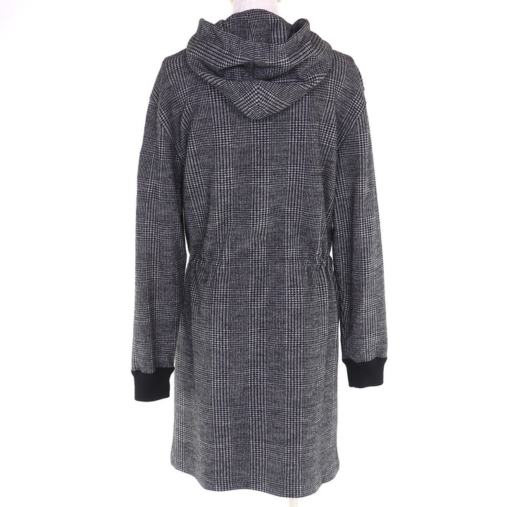 極美品△LOUIS VUITTON ルイヴィトン 23AW 1AC3MF プリンスオブウェールズフーディドレス グレンチェックワンピース S 正規品 定価365200
