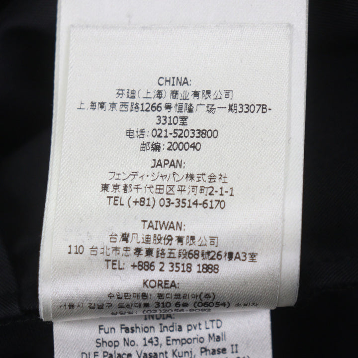 極美品▼FENDI VERSACE フェンディ ヴェルサーチ 2022年製 FB0804 シルク使 パンツ スラックス 46 伊製 正規品 メンズ
