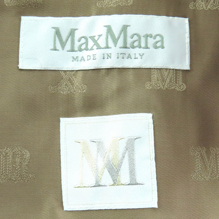 未使用品△Max Mara マックスマーラ 2023年製 23473618336 テディベア アルパカ カシミヤ 白タグ ケープ ポンチョ ブラウン SM 正規品
