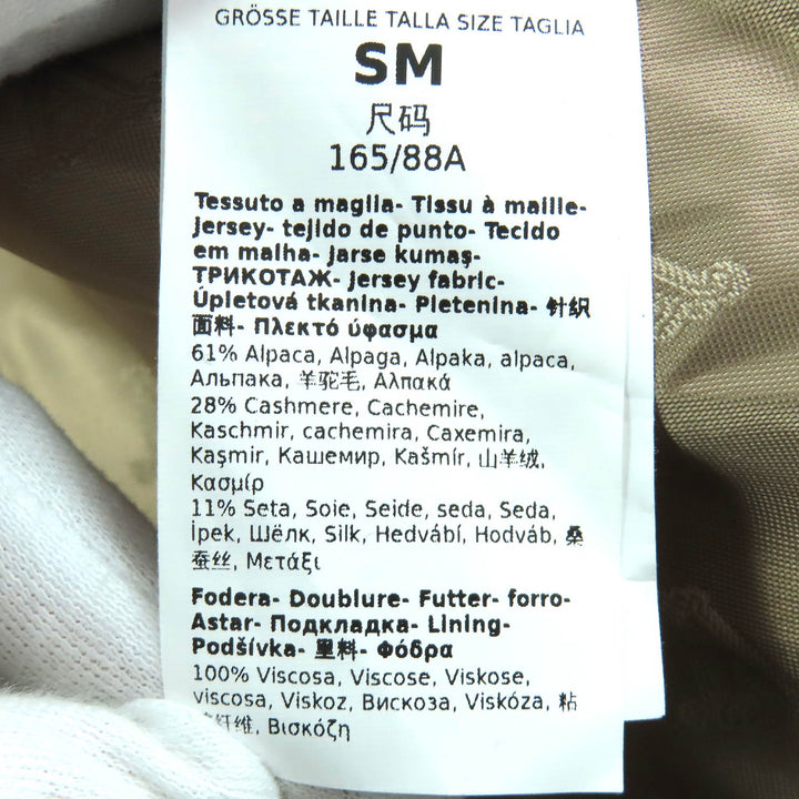 未使用品△Max Mara マックスマーラ 2023年製 23473618336 テディベア アルパカ カシミヤ 白タグ ケープ ポンチョ ブラウン SM 正規品