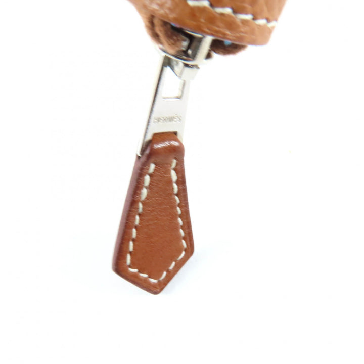 未使用品★HERMES エルメス アザップロング シルクイン ゴールド ヴォーエプソン シルバー金具 ラウンドZIP ロングウォレット U刻印 箱付
