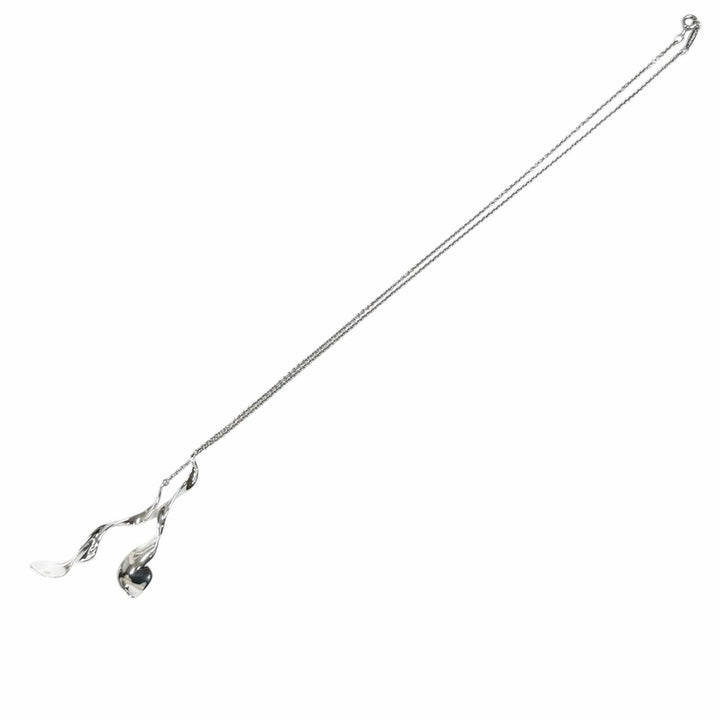 美品★TIFFANY&amp;Co. ティファニー 925 希少 フランク・ゲーリー ダブルオーキッドドロップ ネックレス シルバー 重量8.69g レディース