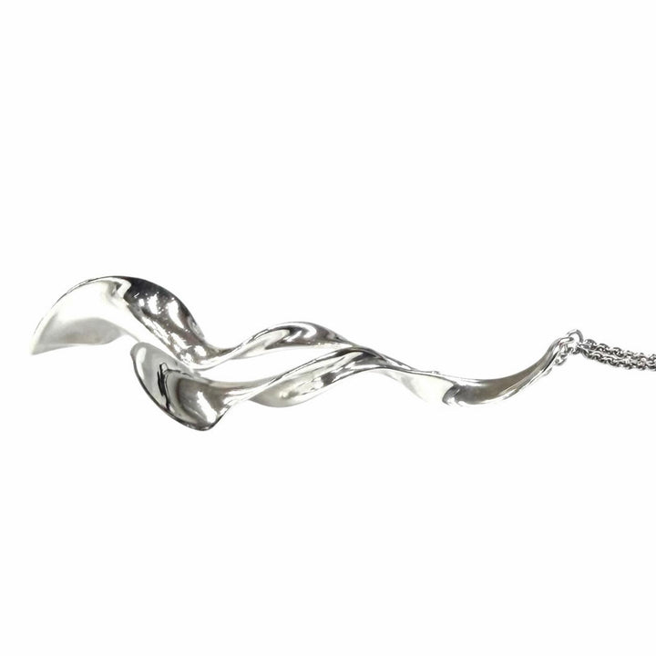 美品★TIFFANY&amp;Co. ティファニー 925 希少 フランク・ゲーリー ダブルオーキッドドロップ ネックレス シルバー 重量8.69g レディース
