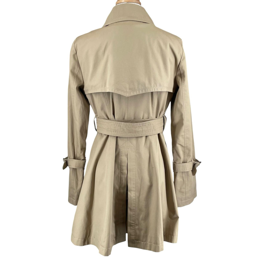 美品▲BURBERRY BLUE LABEL バーバリーブルーレーベル コットン100% ライナー付き トレンチコート ベージュ 38 正規品 レディース