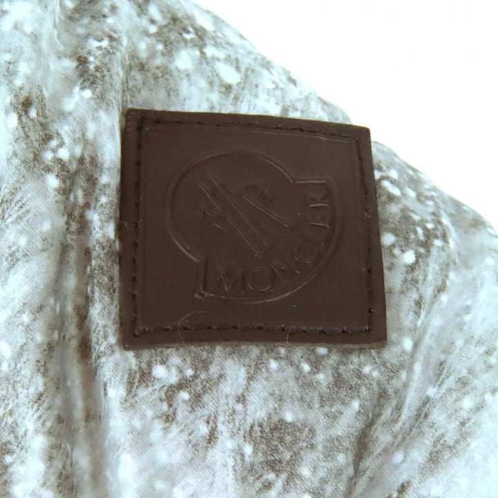美品△モンクレール ダブリュー MONCLER W YAMATA ホワイトマウンテニアリング 相澤陽介 ロゴワッペン ダウンジャケット グレー 3 メンズ