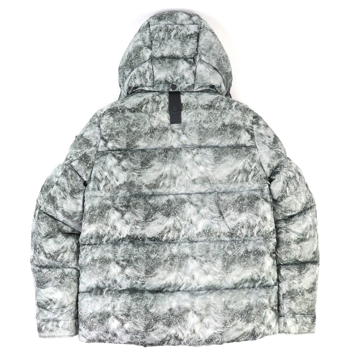 美品△モンクレール ダブリュー MONCLER W YAMATA ホワイトマウンテニアリング 相澤陽介 ロゴワッペン ダウンジャケット グレー 3 メンズ
