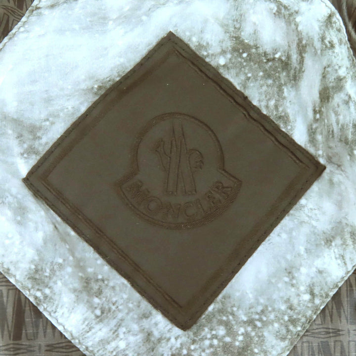 美品△モンクレール ダブリュー MONCLER W YAMATA ホワイトマウンテニアリング 相澤陽介 ロゴワッペン ダウンジャケット グレー 3 メンズ