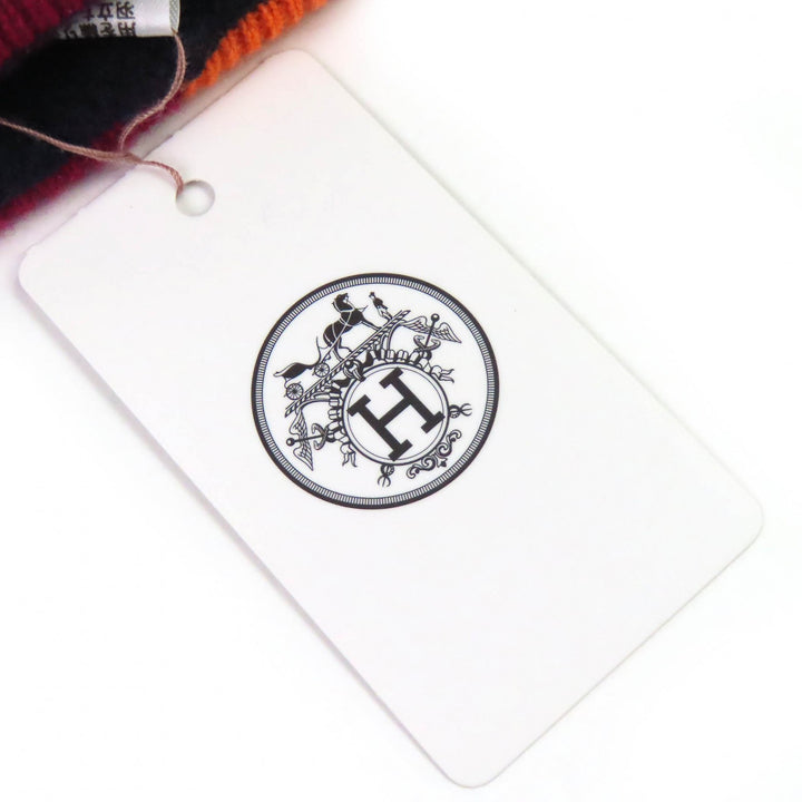 未使用品△HERMES エルメス H Twist ヘヴン・ツイスト カシミヤ100％ セリエボタン ビーニー ニット帽 ニットキャップ ネイビー L 正規品
