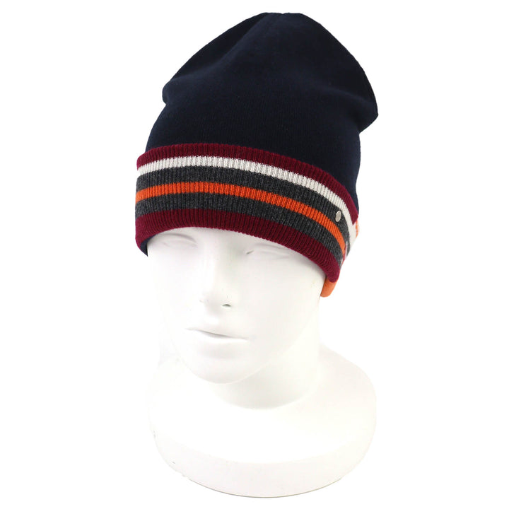 未使用品△HERMES エルメス H Twist ヘヴン・ツイスト カシミヤ100％ セリエボタン ビーニー ニット帽 ニットキャップ ネイビー L 正規品
