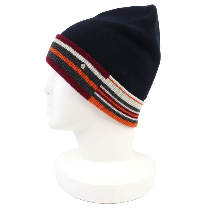 未使用品△HERMES エルメス H Twist ヘヴン・ツイスト カシミヤ100％ セリエボタン ビーニー ニット帽 ニットキャップ ネイビー L 正規品