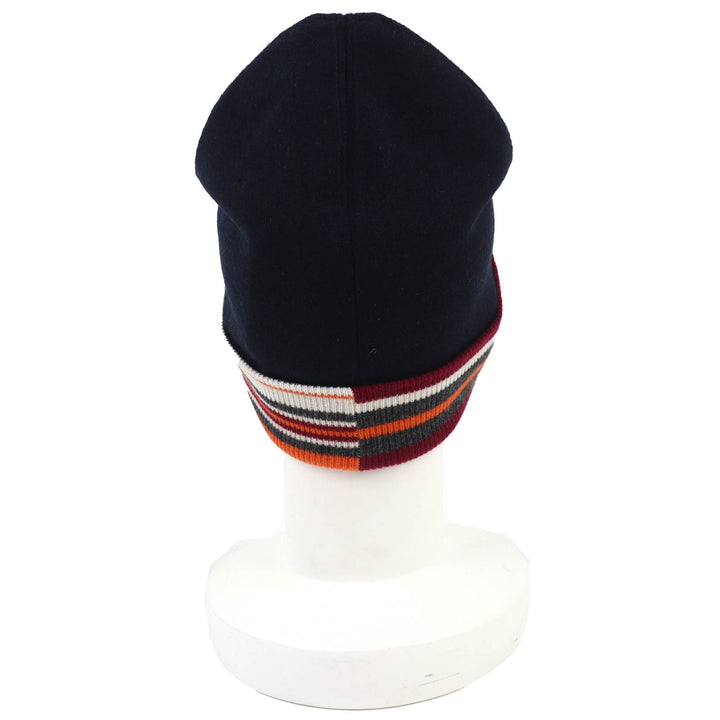 未使用品△HERMES エルメス H Twist ヘヴン・ツイスト カシミヤ100％ セリエボタン ビーニー ニット帽 ニットキャップ ネイビー L 正規品