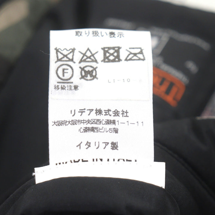 極美品○KIRED キーレッド SORA Thermore社製生地使用 2way ダブルジップ 中綿コート グリーン系 カモフラ柄 48 正規品 メンズ