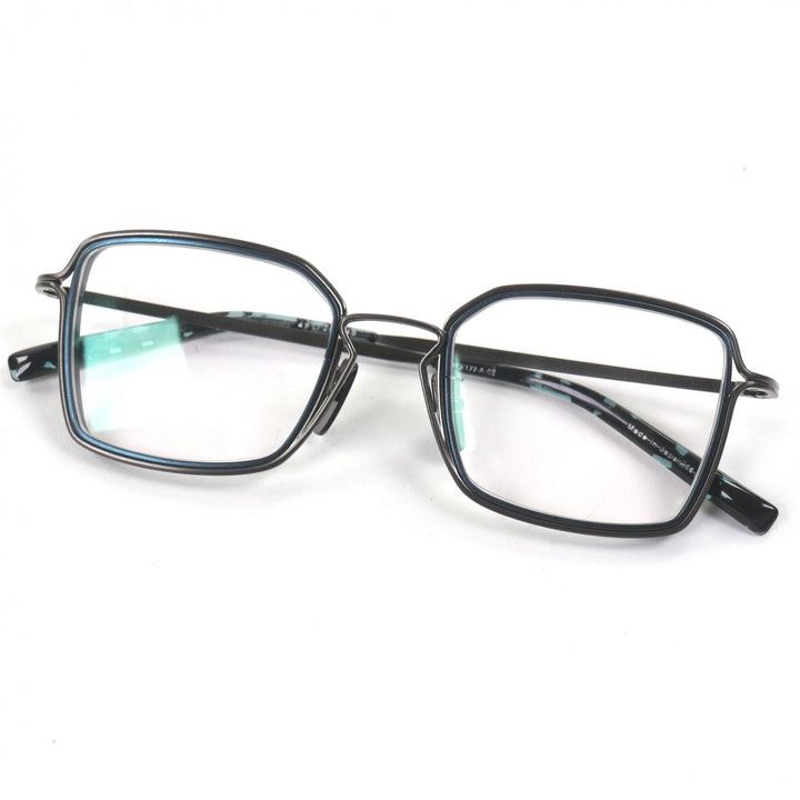 未使用品▼DITA ディータ DTX172 HALIOD-FOUR メガネ 眼鏡 アイウェア ガンメタリック ブルー 49□20-145 デモレンズ 定価108900円