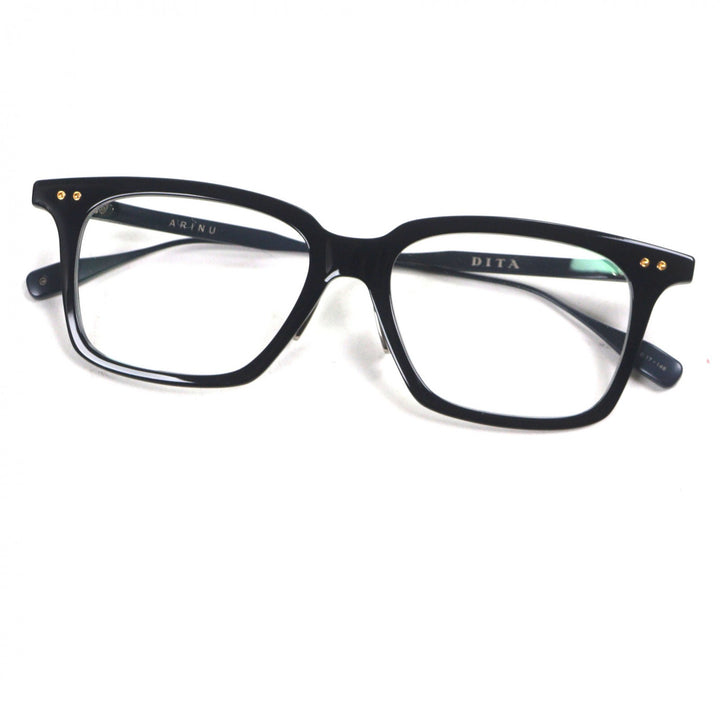 未使用品▼DITA ディータ DTX433-A-02 ARINU NavySilver ロゴ金具 ウェリントン メガネ 眼鏡 アイウェア 53□17-148 定価101200円