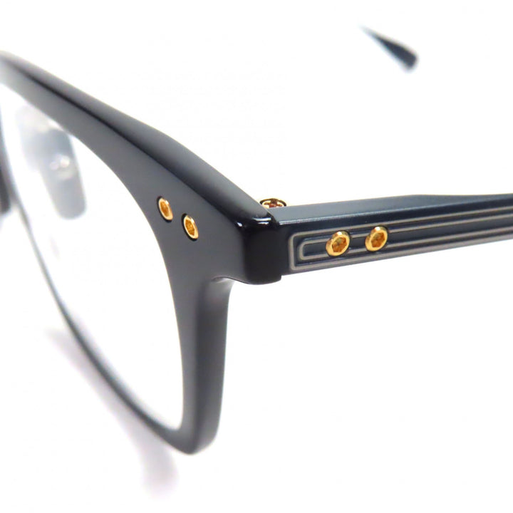 未使用品▼DITA ディータ DTX433-A-02 ARINU NavySilver ロゴ金具 ウェリントン メガネ 眼鏡 アイウェア 53□17-148 定価101200円