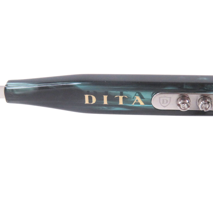 未使用品□DITA ディータ DTX731 LINEUS-THREE メガネ 眼鏡 アイウェア ブラック クリアブルー 49□21-145 日本製 メンズ 定価108900円