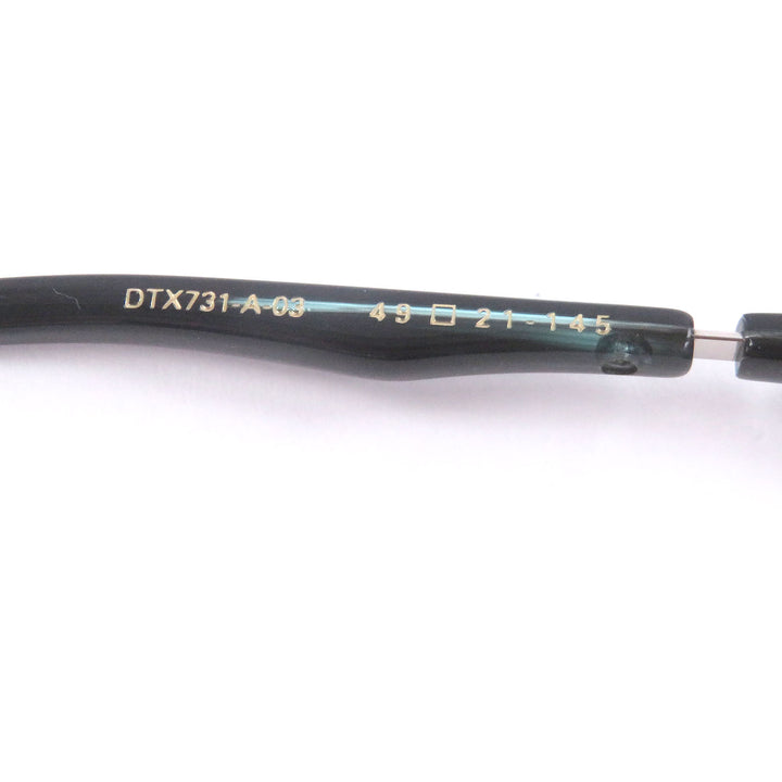 未使用品□DITA ディータ DTX731 LINEUS-THREE メガネ 眼鏡 アイウェア ブラック クリアブルー 49□21-145 日本製 メンズ 定価108900円