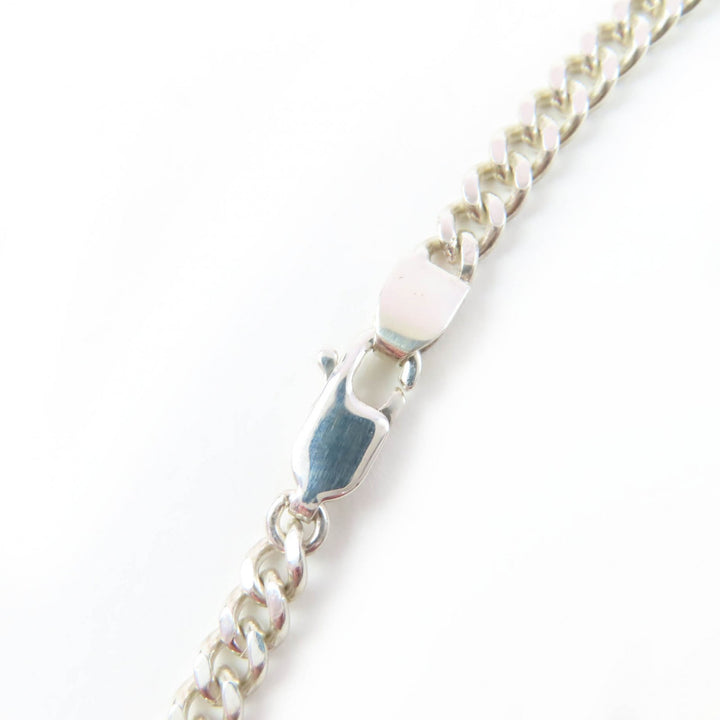 美品☆TIFFANY&amp;Co. ティファニー リターントゥティファニー オーバル I.D. ブレスレット Ag925 ダイヤモンド 喜平チェーン 重量6.2g