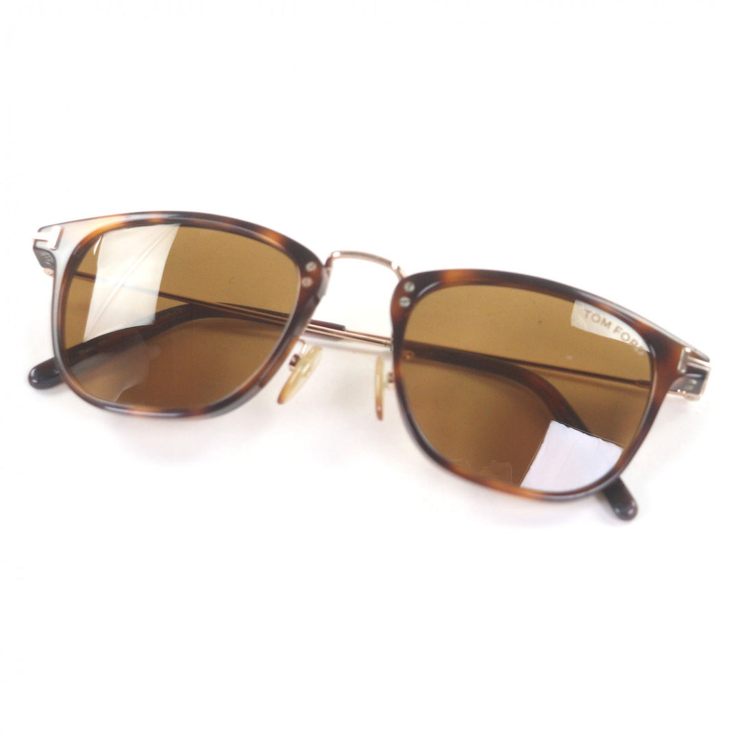 良品□TOM FORD トムフォード TF672 53E Beau ウェリントン サングラス クリアブラウン ピンクゴールド 51□21-145 イタリア製 メンズ　