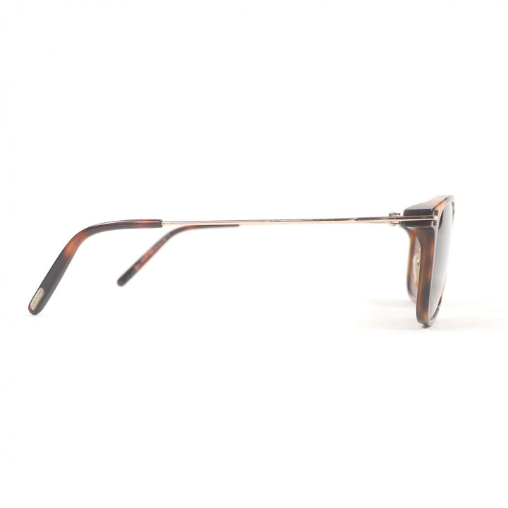 良品□TOM FORD トムフォード TF672 53E Beau ウェリントン サングラス クリアブラウン ピンクゴールド 51□21-145 イタリア製 メンズ　
