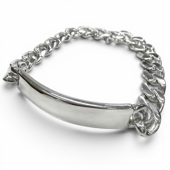 美品▼TIFFANY&amp;Co. ティファニー ヴィンテージ 925 喜平 チェーン ID ブレスレット シルバー イタリア製 重量40.1g メンズ アクセサリー