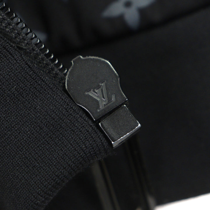 美品▼LOUIS VUITTON ルイヴィトン 22SS 1A9GNB ハイブリッド ジップスルー モノグラム パーカー ブラック M イタリア製 正規品 メンズ