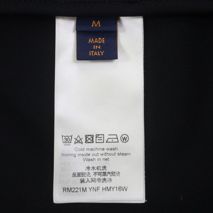 美品▼LOUIS VUITTON ルイヴィトン 22SS 1A9GNB ハイブリッド ジップスルー モノグラム パーカー ブラック M イタリア製 正規品 メンズ