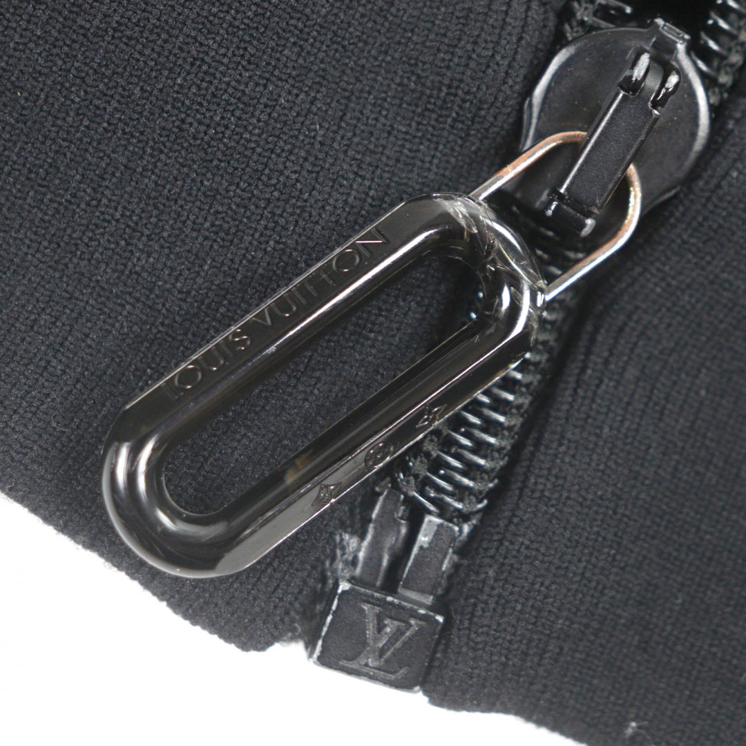 美品▼LOUIS VUITTON ルイヴィトン 22SS 1A9GNB ハイブリッド ジップスルー モノグラム パーカー ブラック M イタリア製 正規品 メンズ