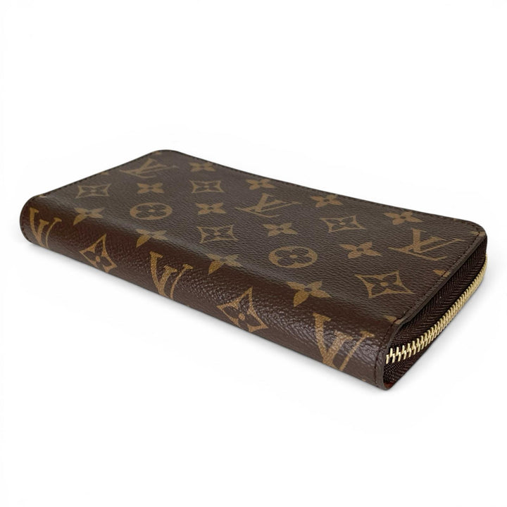 未使用品▲LOUIS VUITTON ルイヴィトン M42616 ジッピーウォレット モノグラムキャンバス 長財布 ブラウン 仏製 レディース 箱・保存袋付き