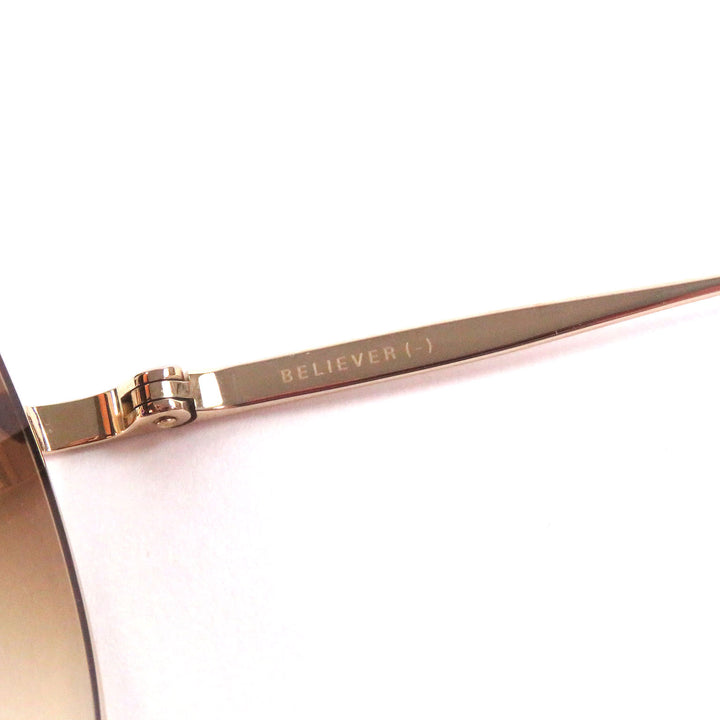 極美品□DITA ディータ DTX506 ラウンドフレーム HYDE着用 サングラス アイウェア ゴールド ブラウンレンズ 52□20-145 日本製 メンズ
