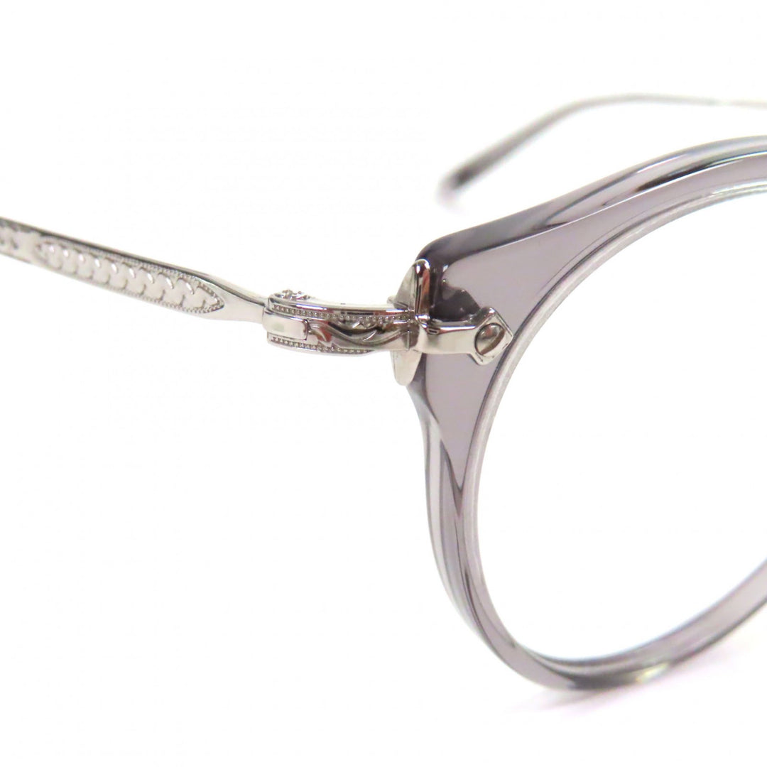 極美品▼OLIVER PEOPLES オリバーピープルズ OV5184 1132 メガネ 眼鏡 アイウェア クリアグレー シルバー 47□24 142 度入 箱付 メンズ