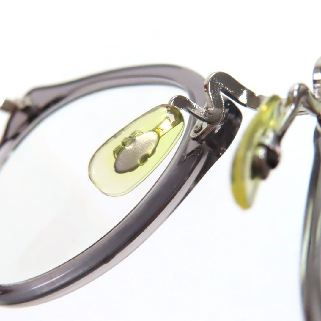 極美品▼OLIVER PEOPLES オリバーピープルズ OV5184 1132 メガネ 眼鏡 アイウェア クリアグレー シルバー 47□24 142 度入 箱付 メンズ