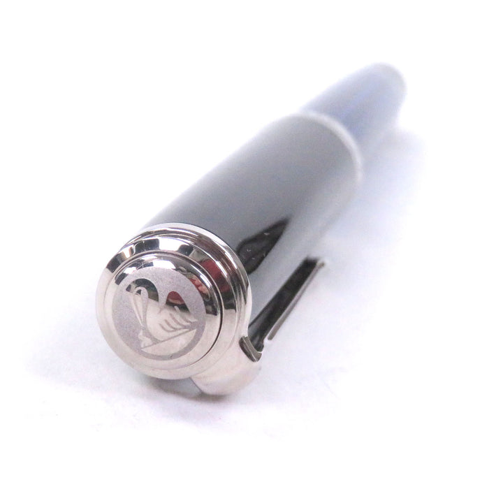 極美品□PERIKAN ペリカン M805 スーベレーン ペン先750 BBニブ ストライプ キャップ式 万年筆 ブラック ブルー 箱付き ドイツ製 メンズ
