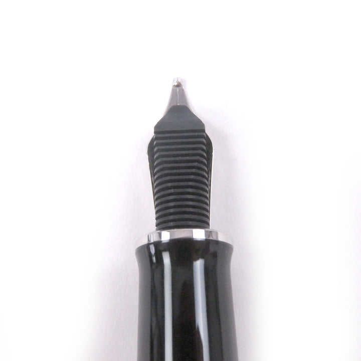 極美品□PERIKAN ペリカン M805 スーベレーン ペン先750 BBニブ ストライプ キャップ式 万年筆 ブラック ブルー 箱付き ドイツ製 メンズ