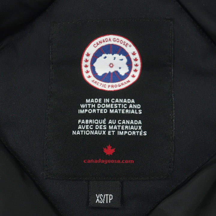 美品▼CANADA GOOSE カナダグース 3438JM JASPER ジャスパー コットン ファー・フード・ワッペン付き ダウンジャケット XS/S相当 正規品