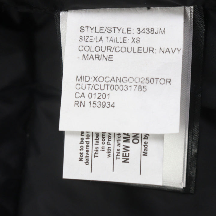 美品▼CANADA GOOSE カナダグース 3438JM JASPER ジャスパー コットン ファー・フード・ワッペン付き ダウンジャケット XS/S相当 正規品