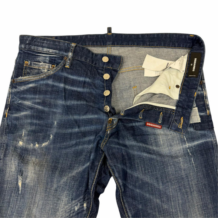 【ドンドン見直し】美品□DSQUARED2 ディースクエアード S71LB0937 Cool Guy Jean デニムパンツ インディゴブルー 52 イタリア製 正規品