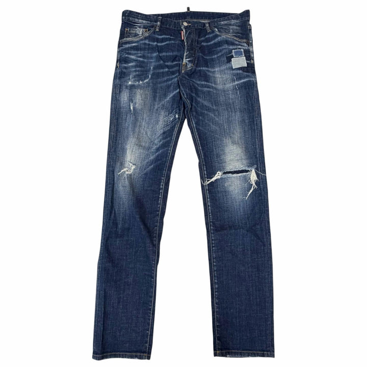 【ドンドン見直し】美品□DSQUARED2 ディースクエアード S71LB0937 Cool Guy Jean デニムパンツ インディゴブルー 52 イタリア製 正規品