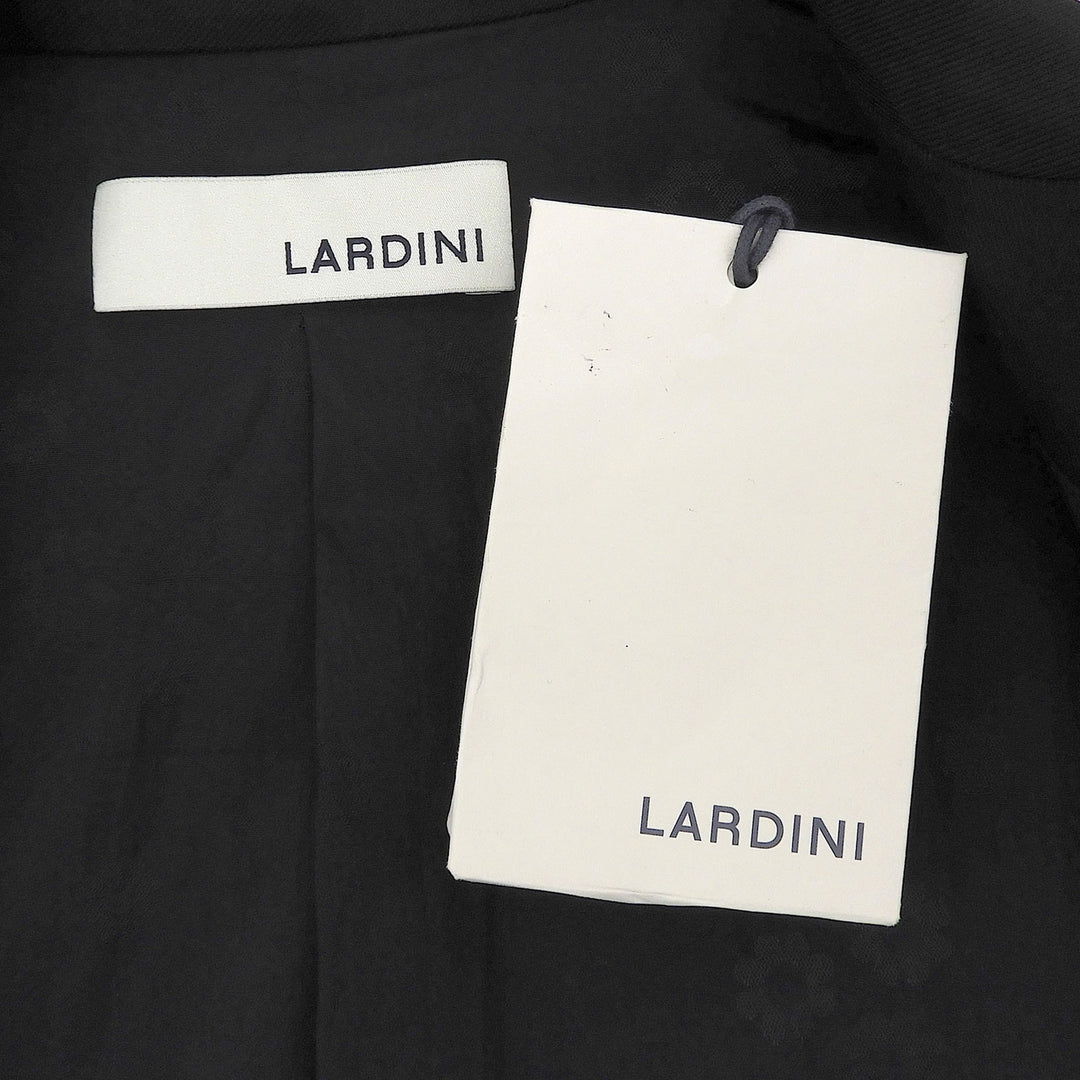 未使用品▲LARDINI ラルディーニ 裏地花柄 ブートニエール付き テーラードジャケット ブラック 40 イタリア製 正規品 レディース