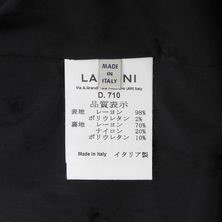 未使用品▲LARDINI ラルディーニ 裏地花柄 ブートニエール付き テーラードジャケット ブラック 40 イタリア製 正規品 レディース